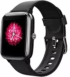 Smartwatch Donna Uomo,Smart Watch Orologio Fitness Android iOS Contapassi Cardiofrequenzimetro da polso Orologio Sportivo Bluetooth Touch Conta Calorie Activity Tracker IP68 con Cronometri (New-black)