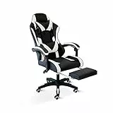 Cribel Omega Sedia da Gaming, Pelle Sintetica, Nero/Bianco, TU