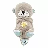 Fisher-Price Lontra Coccola & Relax - Carillon Neonati Succhietto con Movimento Respirazione - Luci e Suoni - Scoperte Sensoriali - Regalo per Neonati da 0+ Mesi, FXC66