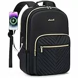 LOVEVOOK Zaino Donna,14 Pollici Porta PC, Impermeabile per Laptop, Lavoro, Affari Antifurto, Con Scomparto Porta di Ricarica USB, per Università,Viaggi