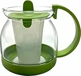 Sanfor | Brocca per infusioni con filtro | Teiera per tè sfuso | Infusione | Trasparente | Risprova al calore | Per microonde | Taglia unica
