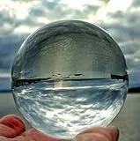 FD2LB1NVL Sfera di Cristallo Trasparente K9, per Feng Shui/Divination o per Decorazioni di Nozze/Casa/Ufficio/Meditazione e Guarigione Sfera di Vetro per Decorazioni 80mm/3pollici