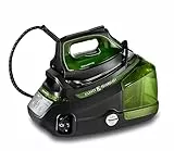 Rowenta Steam Stazione PRO Centrale Vapore ad Alta Pressione, Plastica,Inox, Nero/Verde Abete