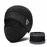 Cresbel Maschera di Passamontagna - Berretto Sottocasco Termico Moto, Berretto Sottocasco Bici con Fori per Occhiali, Berretto Sottocasco Termico, Ciclismo Sport Cappellino Copricapo
