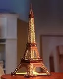 ROBOTIME Puzzle 3D Torre Eiffel con luci, kit di costruzione in legno per adulti, regalo di compleanno per adulti e bambini