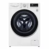 LG F2DV5S8H0E Lavasciuga Slim a Carica Frontale 8.5 / 5 Kg, 1200 Giri/min, Lavatrice e Asciugatrice con Wi-Fi, Intelligenza Artificiale AI DD, Turbo Wash, Vapore Igienizzante, 60 x 47 x 85 cm - Bianco