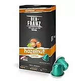 Capsule di caffè compatibili Nespresso, 1 x 10 Capsule, aromatizzato alla Nocciola