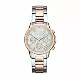 Armani Exchange Orologio da donna, cronografo al quarzo, cassa in acciaio inossidabile da 36 mm, 2t/rosa con bracciale in acciaio inossidabile, AX4331