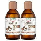 2x Equilibra Olio di Karité Protezione Naturale Idratante Protettivo Viso e Corpo Antiossidante Elasticizzante Emolliente per Pelli Secche con Fitosteroli e Vitamina E - 2 Flaconi da 120ml ciascuno