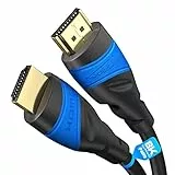 KabelDirekt – Cavo HDMI 8K/4K con schermatura A.I.S., progettato in Germania – 2m (8K@60Hz/4K@120H per una spettacolare esperienza Ultra HD – High Speed con Ethernet, PS4/PS5/Xbox/Switch, nero)