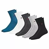 NAVYSPORT calzini sportive da uomo in cotone comfort per tutto il giorno, Confezione da 5 (Taglia: 38-42, Multicolore)