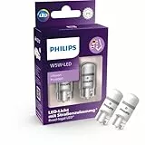 Philips Ultinon Pro6000 W5W T10 Led-Fahrzeugbeleuchtung Con Street Legal 6.000K Modellspezifische Omologazione Come Luci di Posizione/Parcheggio/Luci Posizione,Universale Utilizzato IN
