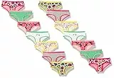 Amazon Essentials Intimo Hipster (in precedenza Spotted Zebra) Bambine e Ragazze, Pacco da 14, Multicolore/Berries/Leopardata/Onde, 10 Anni
