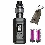 Sigaretta Elettronica, Smok 230W MORPH 2 KIT con Serbatoio Vaporizzatore TFV18 da 7,5ml e 2 Set Shisha Efest Shisha, E-liquid Free, Nicotine Free (Nero)