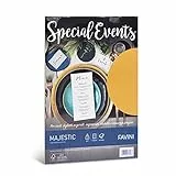 FAVINI A69H154 carta Metallizzata Special Events Oro 120 gr/m2 A4 (21x29,7cm) Risma da 20 Fogli Finitura Perlescente Ideale per Eventi Speciali Stampabile Made in Italy