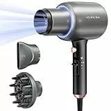 Asciugacapelli Professionale 2200W, stylocks phone per capelli con Diffusore e Concentratore, 3 Temperature/ 2 Velocita, per Salone e Casa