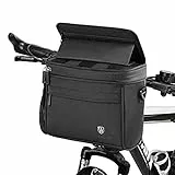Lixada Borsa Manubrio Bici Impermeabile con Finestra in TPU Altezza Regolabile Touch Screen 20,5x18,3x12,5cm, Borse MTB da Manubrio Stabile per il Ciclismo di Breve Distanza Pendolarismo