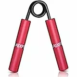 AIXPI Hand Grip【50lbs-250lbs】in Metallo,Avambracci Attrezzi,Allenamento Avambraccio e Mani,Rafforzamento Muscolare di Mano, Polso e Avambraccio（Rosso-100LBS）