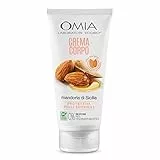 Omia Crema Corpo Erboristica Con Olio di Mandorla di Sicilia, Ottima per Pelle Delicata e Sensibile, Azione Idratante, Dona Luminosità ed Elasticità, Dermatologicamente Testato, 200 ml
