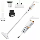 Aspirapolvere Senza Fili Potente 120W, Ricaricabile e Leggera, Scopa Elettrica 2 in 1, con Filtro No Sacco,Aspirapolvere per Pavimenti/Tappeti/Peli Animali