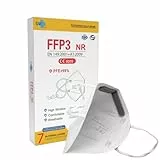 20 pz. Mascherina FFP3 a 7 Strati, Certificata CE | Alta Protezione 99% | Confezione singola, non Riutilizzabile, taglia Adulto, senza Valvola, colore Bianco