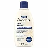 AVEENO, Detergente Olio Bagno Doccia Lenitivo, Skin Relief, Pelli Secche, Pelli Sensibili, Senza Sapone e Solfati, 300ml