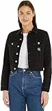 Calvin Klein Jeans Giacca Corta Anni '90 Jeans, Denim Black, XL Donna