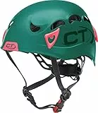 Climbing Technology Galaxy, Casco Unisex – Adulto, Verde Scuro/Rosa, 50-61 cm