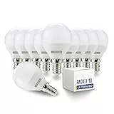 SET DI 10 LAMPADINE LED - ULTRALED - E14 P45-7W EQUIVALENTI A 45W DELLA LAMPADINA TRADIZIONALE - LUCE FREDDA 6000K - 525 LUMEN