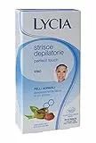Lycia Lyc0100030/2 Strisce Depilatorie Viso, 20 Pezzi - 10 Ml