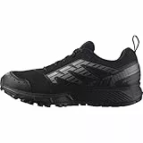 Salomon Wander Gore-Tex Scarpe Impermeabili Da Trail Running da Uomo, A prova di outdoor, Comfort e ammortizzazione, Tenuta del piede sicura, Black, 43 1/3