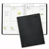 Diario 2024 di Smart Panda – Agenda 2024 Settimanale - Design Semplice per Stimolare la Produttività – Copertina Morbida, Intervalli di 30 Minuti – Calendario Annuale con Note – A5, in Italiano