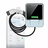 MOOVY Box 2.0 Smart Life - Caricabatterie per Veicoli elettrici - Plug&Charge - Potenza Regolabile Fino a 7 kW / 32A - Connettore Tipo 2 (Type 2-7 KW | 5m)