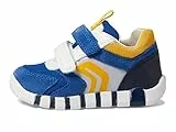 Geox B Iupidoo Boy, First Walker Shoe, Royal/Yellow, 19 EU