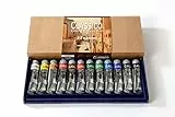 MAIMERI Scatola in Plastica con 12 tubi Assortiti 20ml Colori a Olio Classico