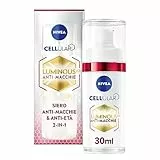 NIVEA Cellular Luminous630 Siero Anti-Età 30 ml, Siero viso antirughe, macchie e segni del tempo, Siero viso acido ialuronico con booster di collagene, Siero antimacchia viso giorno e notte