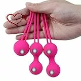 Set di palline vaginali in silicone per una maggiore tonificazione dei muscoli del pavimento pelvico e un migliore controllo del corpo (rosa)