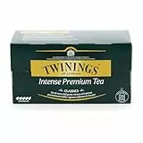 Twinings, Intense Premium Tea, Tè Nero ad Alta Intensità, Sapore Vivace e Intenso, Infusi e Tisane, 25 Filtri