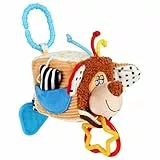 MOOKLIN ROAM Giocattoli Appesi per Bambini, Set Regalo Specchio Sonaglio Peluche con Anelli, Sonaglio Neonato per Carrozzina Seggiolino Auto Passeggino Giocattolo 3 6 12 Mesi Neonati