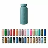 Design Letters Borraccia Termica 500 ml | Bottiglia d'acqua isolata a doppia parete | Bottiglia Termica in acciaio inossidabile Borraccia sportiva | Senza BPA BPS Bottiglie per Viaggio, palestra, yoga