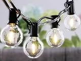 JP-LED® Catena Luminosa Esterno LED Con 42 Lampadine LED G40 Luci Giardino Luci Esterno Catena Di Luci Led Per Casa, Giardino, Decorazioni, Feste, Estate, Matrimonio 【15 Metri,Impermeabile】
