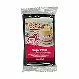 FunCakes Pasta di Zucchero Raven Black: facile da usare, liscia, flessibile, morbida e pieghevole, perfetta per decorare torte, halal, kosher e senza glutine. 250 gr