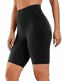 CRZ YOGA Donna Pantaloncini Sportivi Leggings Yoga Sensazione di Nudo - 20cm Nero 42