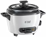 Russell Hobbs 27020-56 Cuociriso piccolo, MultiCottura, Antiaderente, 0.4 L, 200 W, Funzione Mantenimento in Caldo, Capacità di 3 porzioni (fino a 200g per porzione), Per 1 persona o per coppie