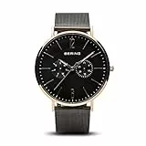 BERING Uomo Analogico Quarzo Classic Orologio con Cinturino in Acciaio inossidabile Cinturino e Vetro zaffiro 14240-163