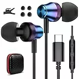 Cuffie Type C per Samsung Galaxy A53 A54 A33 A34 S23 S22 Ultra S20 S21 FE,Auricolari USB C in-Ear con Microfono Tipo C Cuffie con Filo per iPad Pro Air 2022 Mi 13 OPPO OnePlus 11 10 Pro Pixel 7a 6a