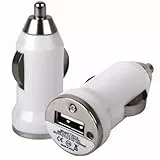 DragonTrading 2 x caricabatterie da auto USB bianco