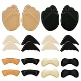 Sibba 10 Paia di Cuscinetti per Tallone Alto, Imbottitura per Scarpe Con Inserti Regolabili per la Punta Delle Dita Soletta Anteriore Inserti per Il Tallone per Evitare Che Le Scarpe Troppo Grandi
