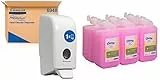 Kleenex 6331 Detergente per le Mani Uso Regolare - Cassetta / Rosa /1 L (6 Cartucce) e Dispenser
