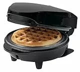 Bestron Mini waffle per waffle classiche, piccolo waffle con rivestimento antiaderente, per compleanni per bambini, feste di famiglia, Pasqua o Natale, 550 Watt, colore: nero